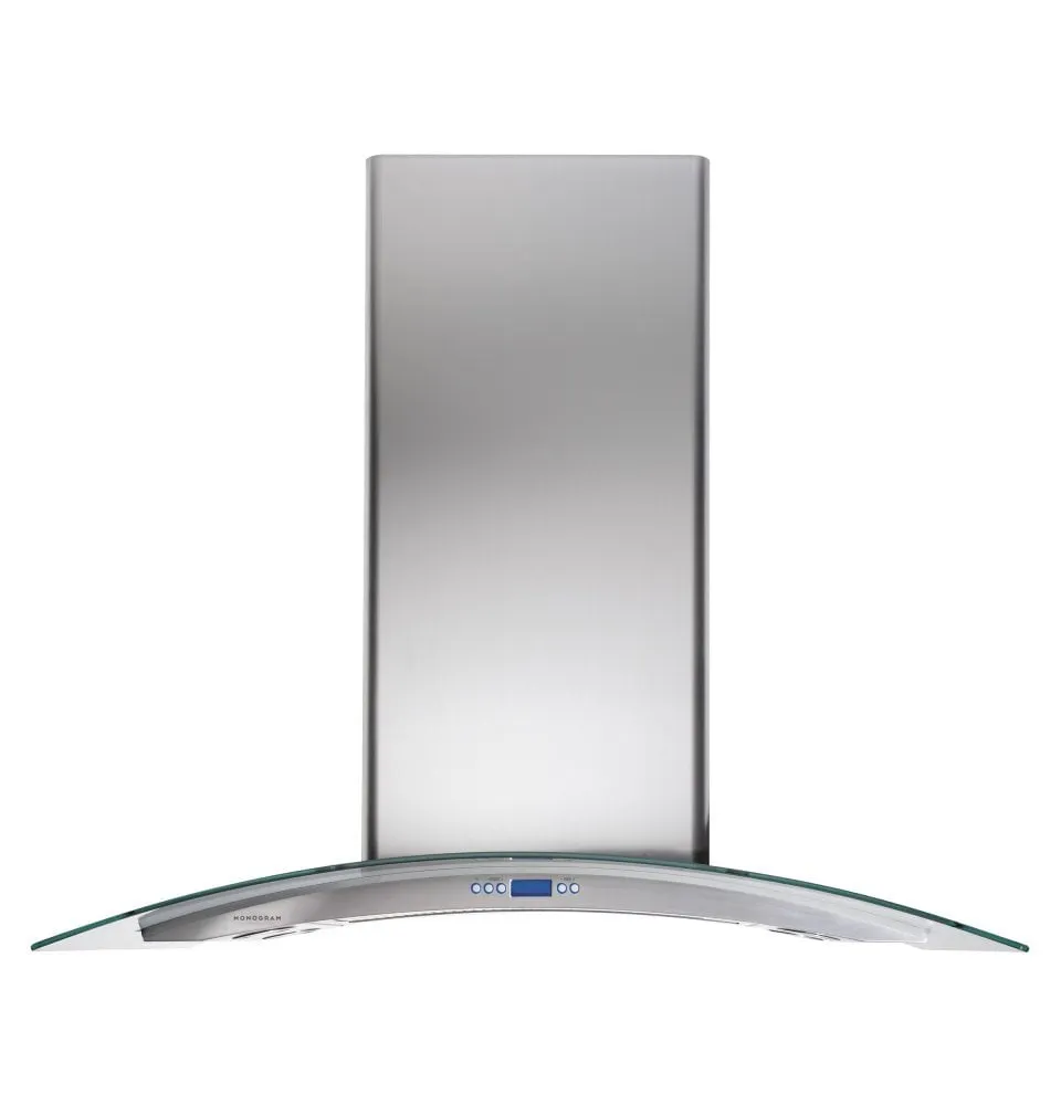 Monogram ZV925SLSS Monogram 36" Glass Canopy Island Hood - Gray Ventilation Range Hoods high suction kitchen exhaust hood