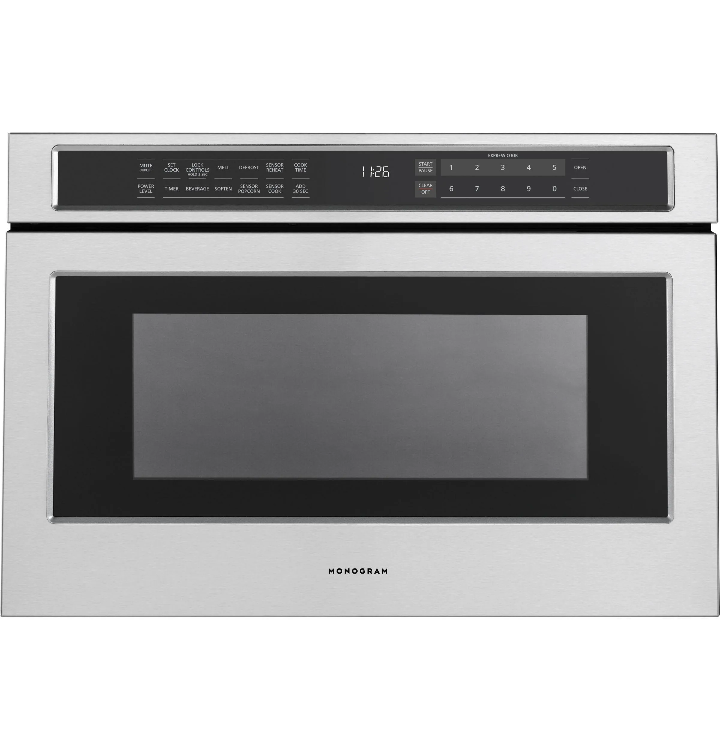 Monogram ZWL1126SRSS Monogram 1.2 Cu. Ft. Drawer Microwave Microwave Ovens smart sensor microwave oven