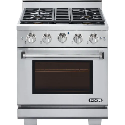 Nxr Ranges AK3001 30" Professional Style Gas Range In Stainless Steel Professional Ranges commercial oven for home kitchen