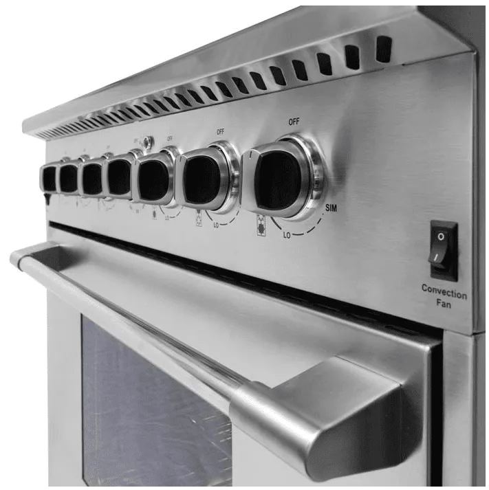 Nxr Ranges AK3605 Nxr 36" Professional Range With Six Burners, Convection Oven, Natural Gas (Culinary Series)