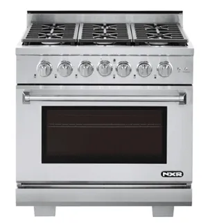 Nxr Ranges AK3605 Nxr 36" Professional Range With Six Burners, Convection Oven, Natural Gas (Culinary Series) Professional Ranges commercial oven for home kitchen