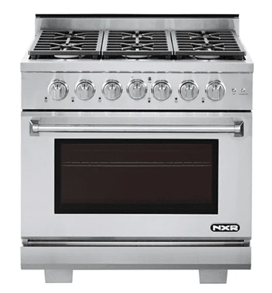Nxr Ranges AK3605 Nxr 36" Professional Range With Six Burners, Convection Oven, Natural Gas (Culinary Series) Professional Ranges commercial oven for home kitchen