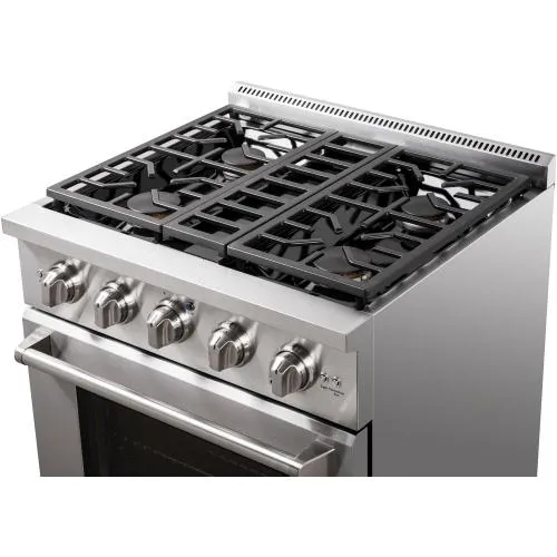 Nxr Ranges AKD3001LP 30-In. Culinary Series Professional Style Lp Gas And Electric Dual Fuel Range, Stainless Steel