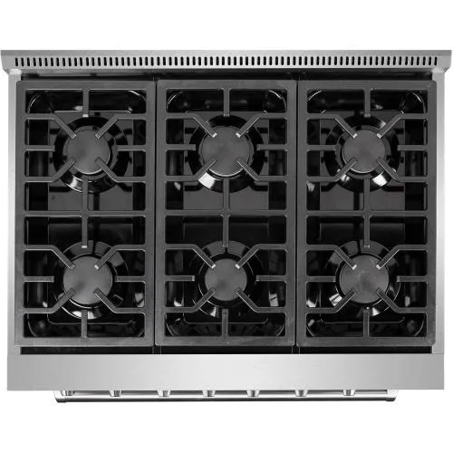 Nxr Ranges AKD3605LP 36-In. Culinary Series Professional Style Lp Gas And Electric Dual Fuel Range, Stainless Steel