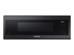 Samsung ME11A7710DG 1.1 Cu. Ft. Smart Slim Over-The-Range Microwave With 550 Cfm Hood Ventilation, Wi-Fi & Voice Control In Black Stainless Steel Over The Range Microwaves convection over-the-range microwave