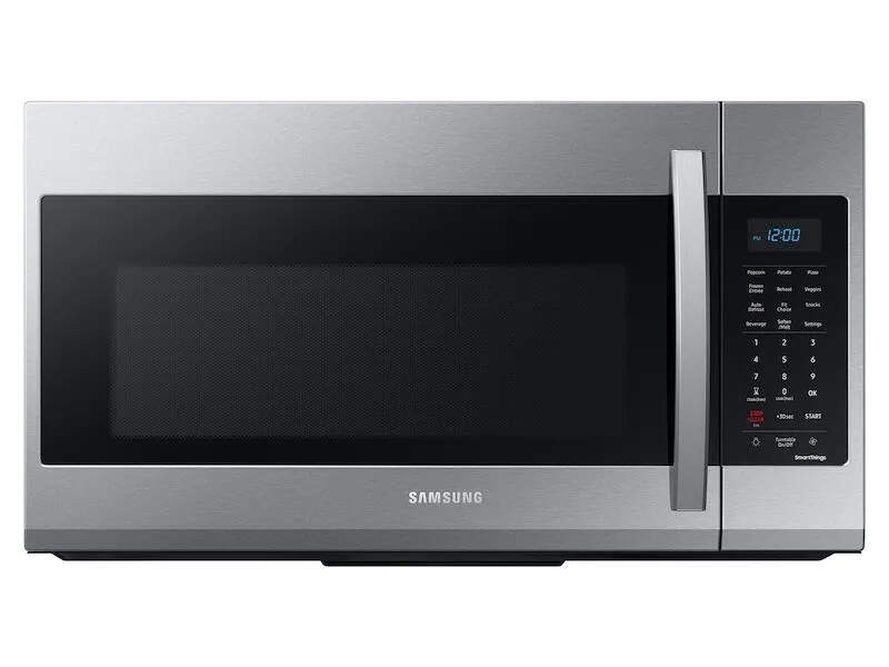 Samsung ME19A7041WS 1.9 Cu. Ft. Smart Over-The-Range Microwave With Wi-Fi And Sensor Cook In Stainless Steel Over The Range Microwaves convection over-the-range microwave
