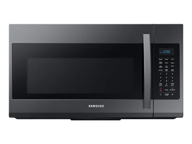 Samsung ME19R7041FG 1.9 Cu Ft Over The Range Microwave With Sensor Cooking In Black Stainless Steel Microwave Ovens large capacity kitchen microwave