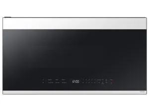 Samsung ME21DB650012 Bespoke 2.1 Cu. Ft. Over-The-Range Microwave With Edge To Edge Glass Display In White Glass Over The Range Microwaves convection over-the-range microwave