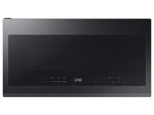 Samsung ME21DG6300MT 2.1 Cu. Ft. Over-The-Range Microwave With Wi-Fi In Matte Black Steel Microwave Ovens smart sensor microwave oven