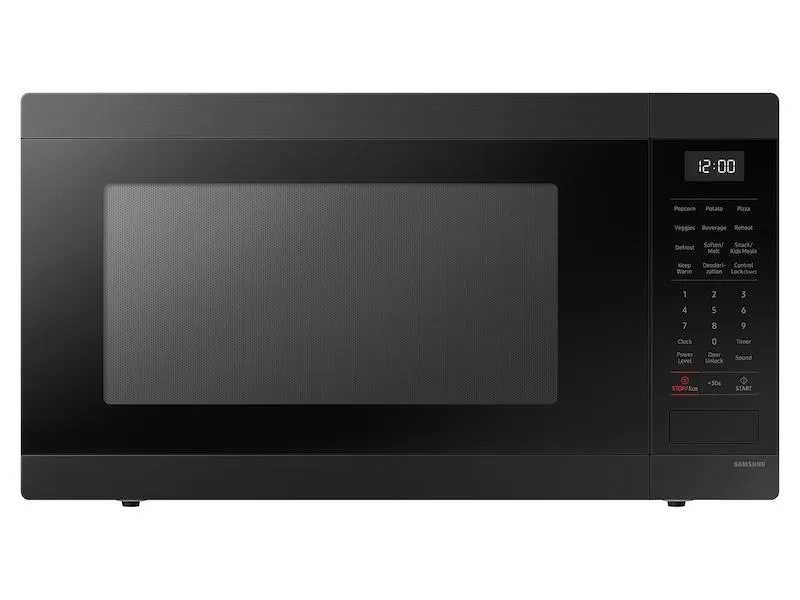 Samsung MS19DG8500MT 1.9 Cu. Ft. Countertop Microwave With Sensor Cooking In Matte Black Stainless Steel Microwave Ovens smart sensor microwave oven