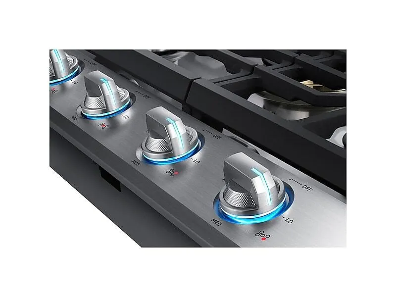 Samsung NA30N7755TS 30" Gas Cooktop With 22K Btu Dual Power Burner In Stainless Steel