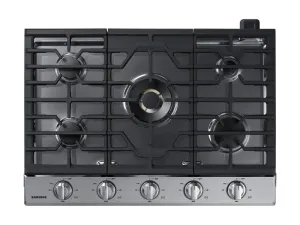 Samsung NA30N7755TS 30" Gas Cooktop With 22K Btu Dual Power Burner In Stainless Steel Gas 4 burner gas range for kitchen