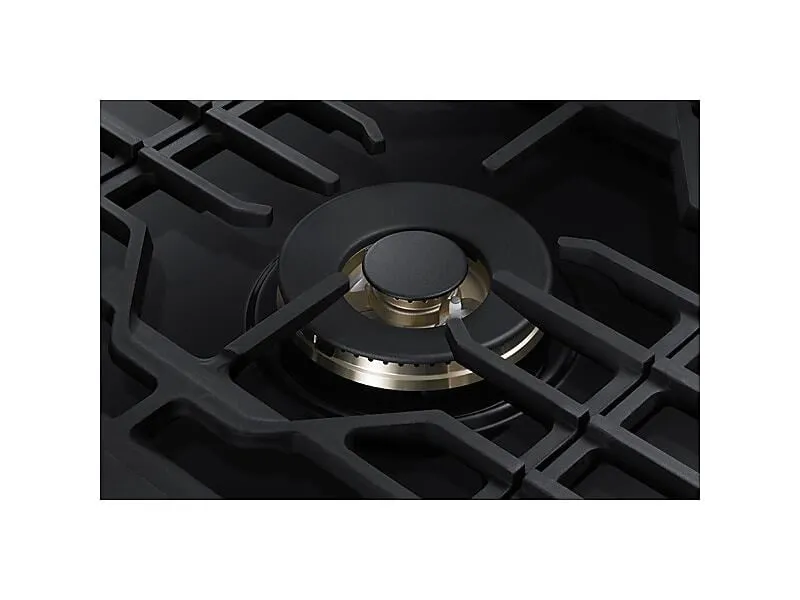 Samsung NA36N7755TG 36" Gas Cooktop With 22K Btu Dual Power Burner In Black Stainless Steel
