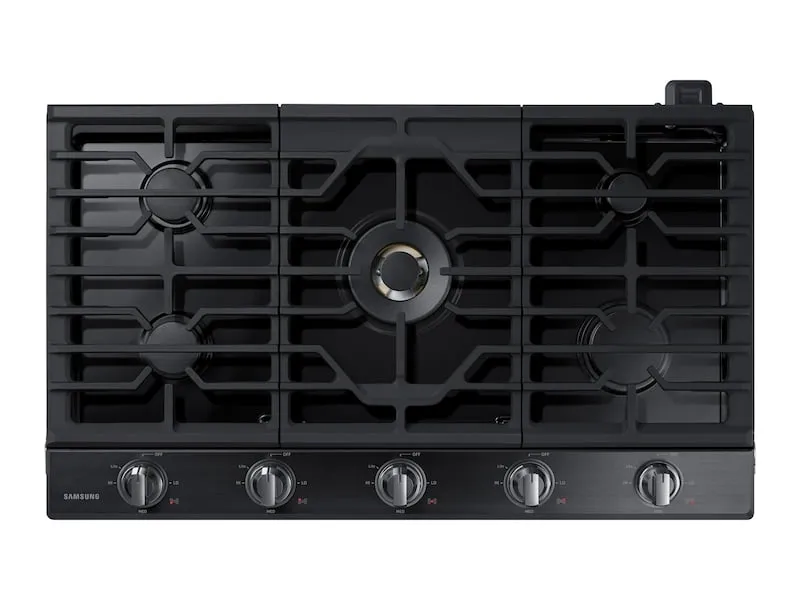 Samsung NA36N7755TG 36" Gas Cooktop With 22K Btu Dual Power Burner In Black Stainless Steel Gas 4 burner gas range for kitchen