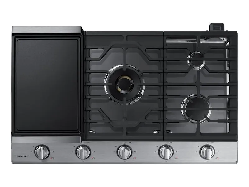 Samsung NA36N7755TS 36" Gas Cooktop With 22K Btu Dual Power Burner In Stainless Steel