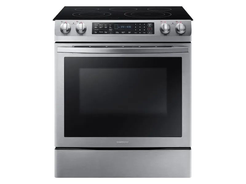 Samsung NE58R9431SS 5.8 Cu. Ft. Slide-In Electric Range In Stainless Steel Slide In Ranges front control slide-in stove