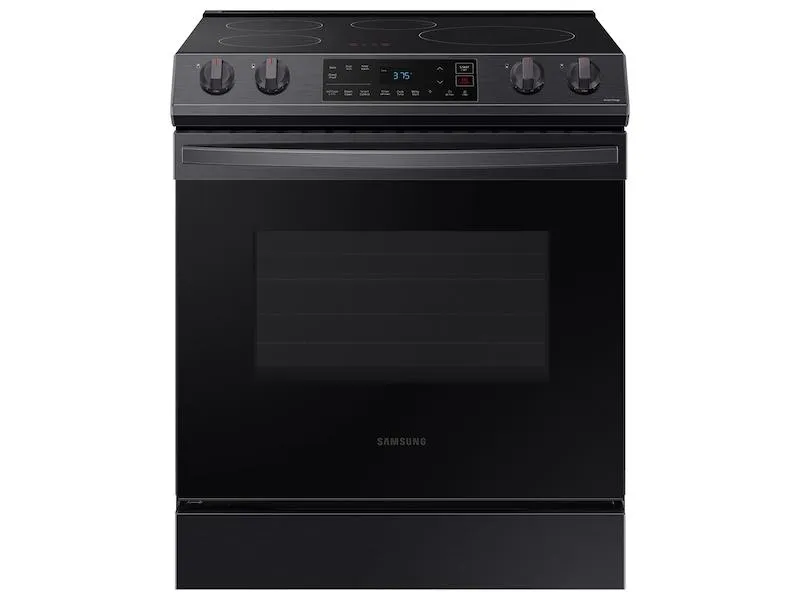 Samsung NE63B8211SG 6.3 Cu. Ft. Smart Instant Heat Induction Slide-In Range In Black Stainless Steel Slide In Ranges front control slide-in stove