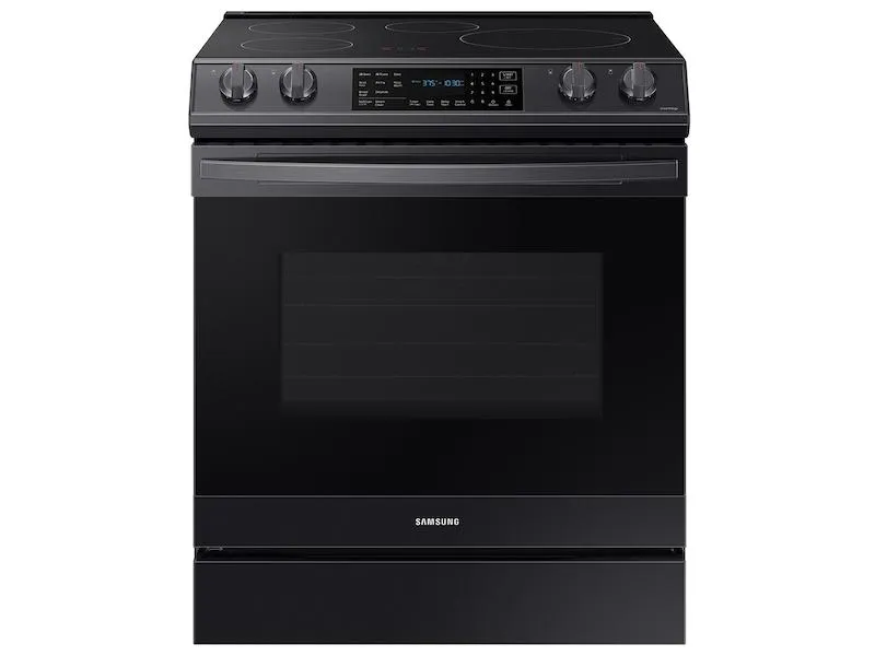 Samsung NE63B8611SG 6.3 Cu. Ft. Smart Instant Heat Induction Slide-In Range With Air Fry & Convection  In Black Stainless Steel Slide In Ranges front control slide-in stove