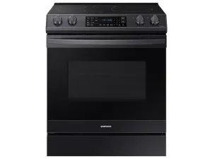Samsung NE63B8611SG 6.3 Cu. Ft. Smart Instant Heat Induction Slide-In Range With Air Fry & Convection  In Black Stainless Steel Slide In Ranges front control slide-in stove