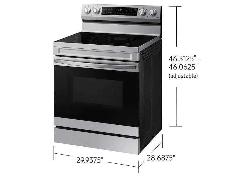 Samsung NE63D6511SR 6.3 Cu. Ft. Smart Freestanding Energy Star? Certified Electric Range With Air Fry In Stainless Steel