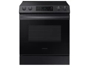 Samsung NE63T8111SG 6.3 Cu Ft. Front Control Slide-In Electric Range With Wi-Fi In Black Stainless Steel Slide In Ranges front control slide-in stove