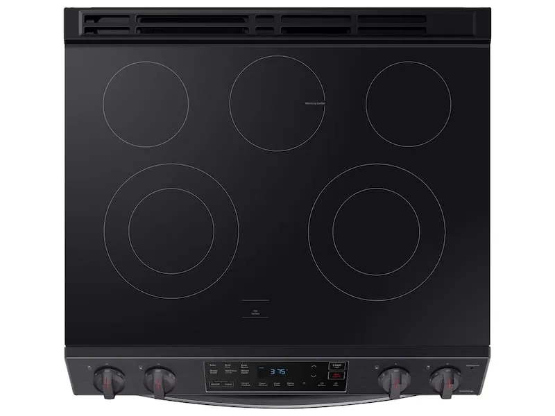 Samsung NE63T8111SG 6.3 Cu Ft. Front Control Slide-In Electric Range With Wi-Fi In Black Stainless Steel