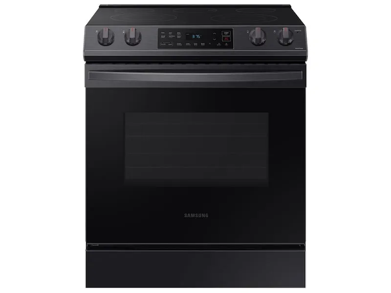 Samsung NE63T8111SG 6.3 Cu Ft. Front Control Slide-In Electric Range With Wi-Fi In Black Stainless Steel Slide In Ranges front control slide-in stove