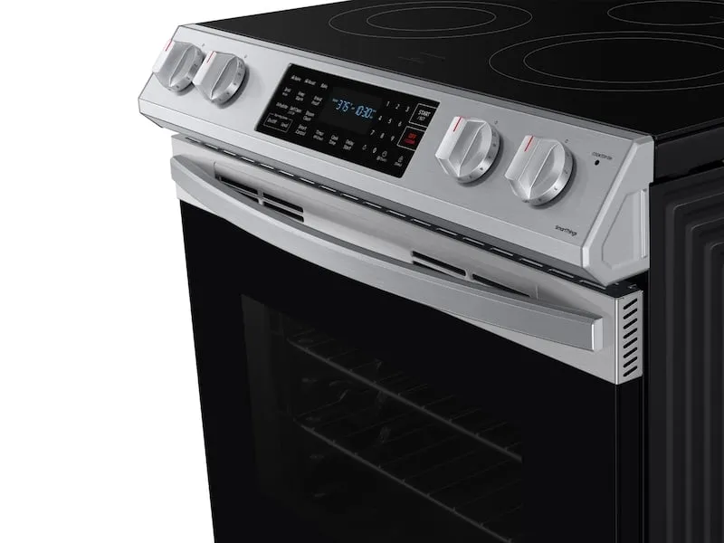 Samsung NE63T8311SS 6.3 Cu. Ft. Front Control Slide-In Electric Range With Convection & Wi-Fi In Stainless Steel