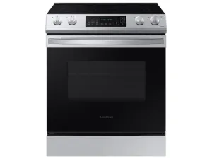 Samsung NE63T8311SS 6.3 Cu. Ft. Front Control Slide-In Electric Range With Convection & Wi-Fi In Stainless Steel Slide In Ranges front control slide-in stove