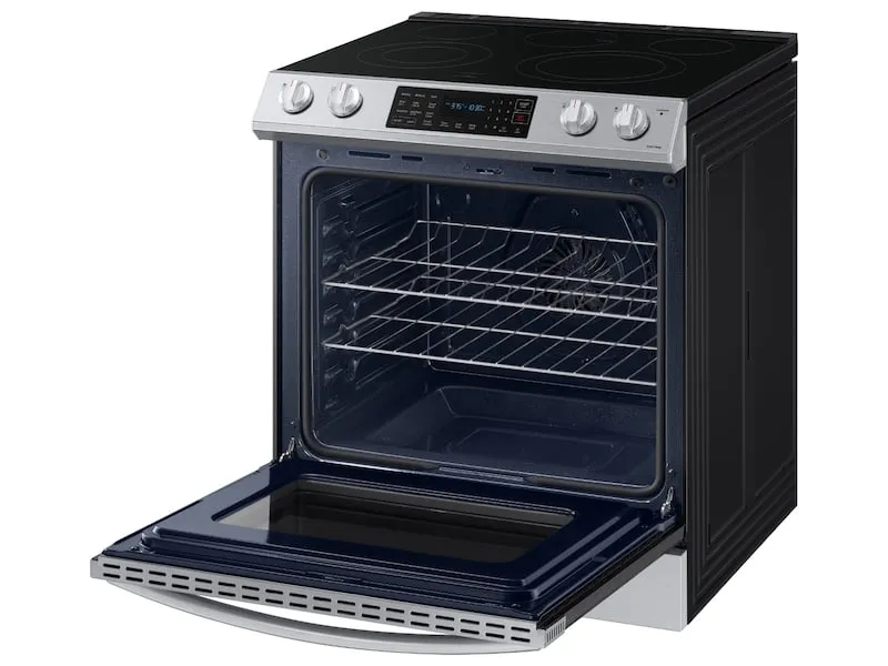 Samsung NE63T8311SS 6.3 Cu. Ft. Front Control Slide-In Electric Range With Convection & Wi-Fi In Stainless Steel