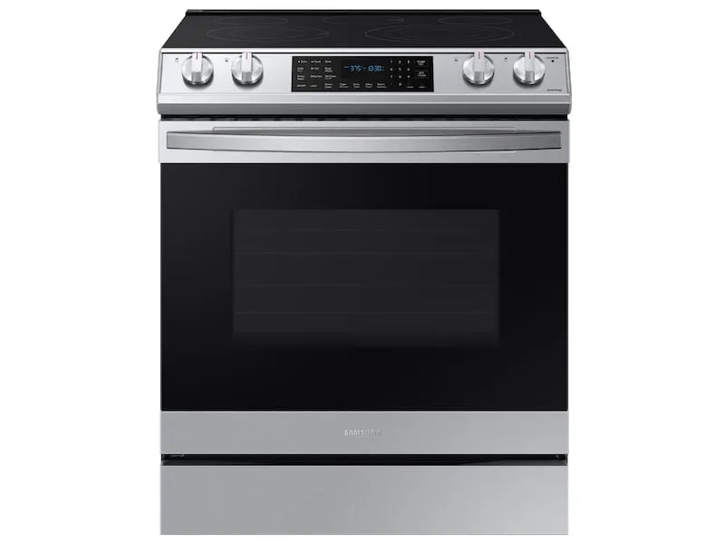 Samsung NE63T8511SS 6.3 Cu. Ft. Front Control Slide-In Electric Range With Air Fry & Wi-Fi In Stainless Steel Slide In Ranges front control slide-in stove