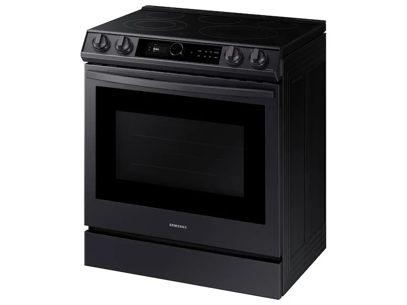 Samsung NE63T8711SG 6.3 Cu. Ft. Front Control Slide-In Electric Range With Smart Dial, Air Fry & Wi-Fi In Black Stainless Steel