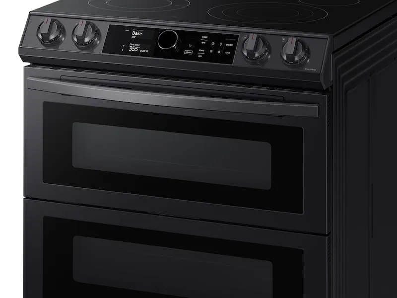 Samsung NE63T8751SG 6.3 Cu. Ft. Flex Duo&#8482; Front Control Slide-In Electric Range With Smart Dial, Air Fry & Wi-Fi In Black Stainless Steel