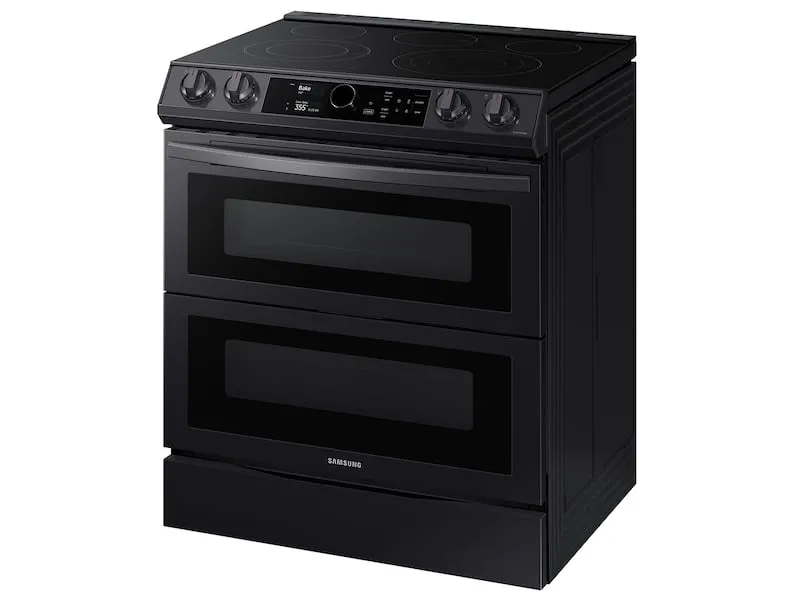 Samsung NE63T8751SG 6.3 Cu. Ft. Flex Duo&#8482; Front Control Slide-In Electric Range With Smart Dial, Air Fry & Wi-Fi In Black Stainless Steel