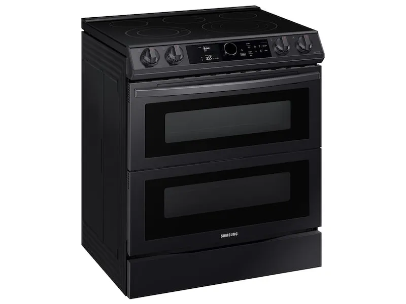 Samsung NE63T8751SG 6.3 Cu. Ft. Flex Duo&#8482; Front Control Slide-In Electric Range With Smart Dial, Air Fry & Wi-Fi In Black Stainless Steel