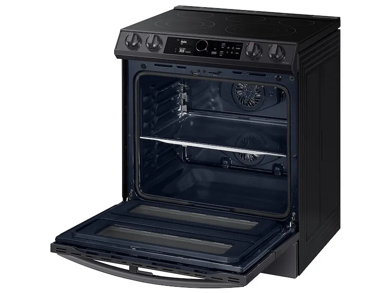 Samsung NE63T8751SG 6.3 Cu. Ft. Flex Duo&#8482; Front Control Slide-In Electric Range With Smart Dial, Air Fry & Wi-Fi In Black Stainless Steel
