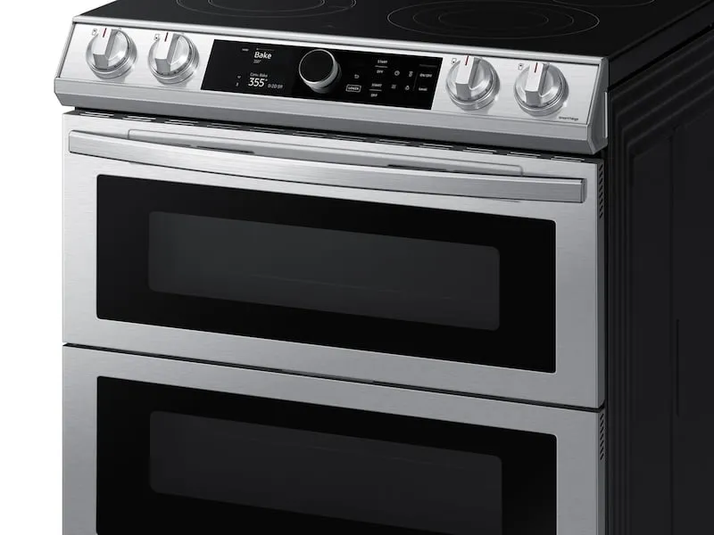 Samsung NE63T8751SS 6.3 Cu. Ft. Flex Duo&#8482; Front Control Slide-In Electric Range With Smart Dial, Air Fry & Wi-Fi In Stainless Steel