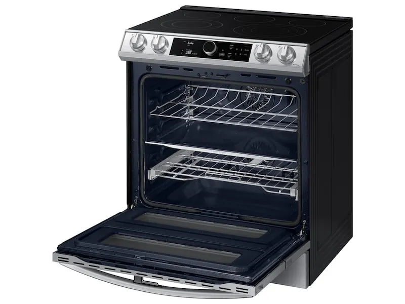Samsung NE63T8751SS 6.3 Cu. Ft. Flex Duo&#8482; Front Control Slide-In Electric Range With Smart Dial, Air Fry & Wi-Fi In Stainless Steel