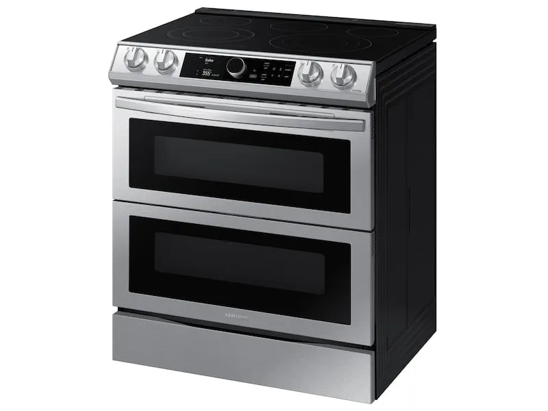 Samsung NE63T8751SS 6.3 Cu. Ft. Flex Duo&#8482; Front Control Slide-In Electric Range With Smart Dial, Air Fry & Wi-Fi In Stainless Steel