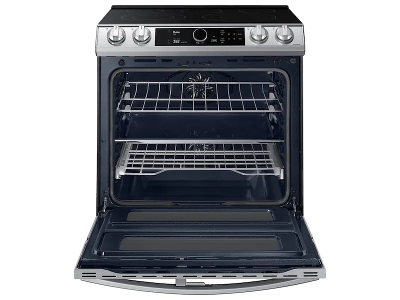 Samsung NE63T8751SS 6.3 Cu. Ft. Flex Duo&#8482; Front Control Slide-In Electric Range With Smart Dial, Air Fry & Wi-Fi In Stainless Steel