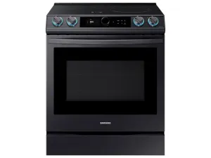 Samsung NE63T8911SG 6.3 Cu. Ft. Smart Slide-In Induction Range With Smart Dial & Air Fry In Black Stainless Steel Slide In Ranges front control slide-in stove