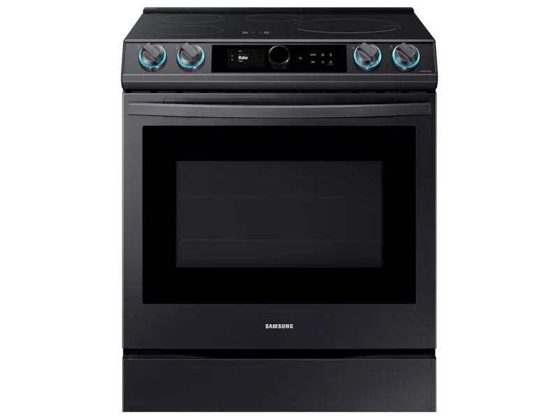 Samsung NE63T8911SG 6.3 Cu. Ft. Smart Slide-In Induction Range With Smart Dial & Air Fry In Black Stainless Steel Slide In Ranges front control slide-in stove