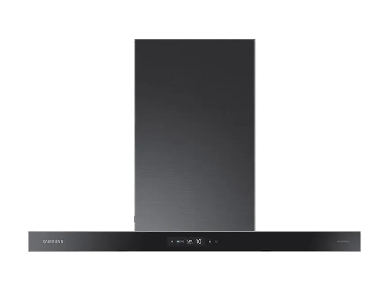 Samsung NK36CB700W33 36" Bespoke Smart Wall Mount Hood With Lcd Display In Clean Deep Charcoal Ventilation Range Hoods high suction kitchen exhaust hood