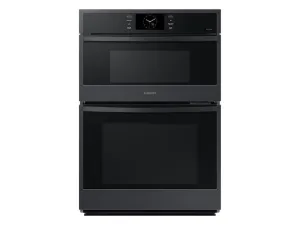 Samsung NQ70CG600DMT 30" Microwave Combination Wall Oven With Steam Cook In Matte Black Wall Ovens convection wall oven with steam assist
