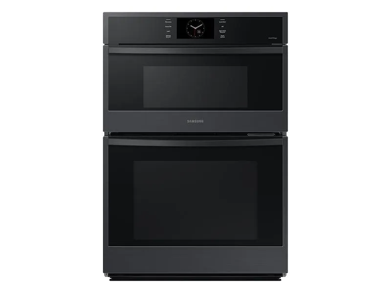 Samsung NQ70CG600DMT 30" Microwave Combination Wall Oven With Steam Cook In Matte Black Wall Ovens convection wall oven with steam assist