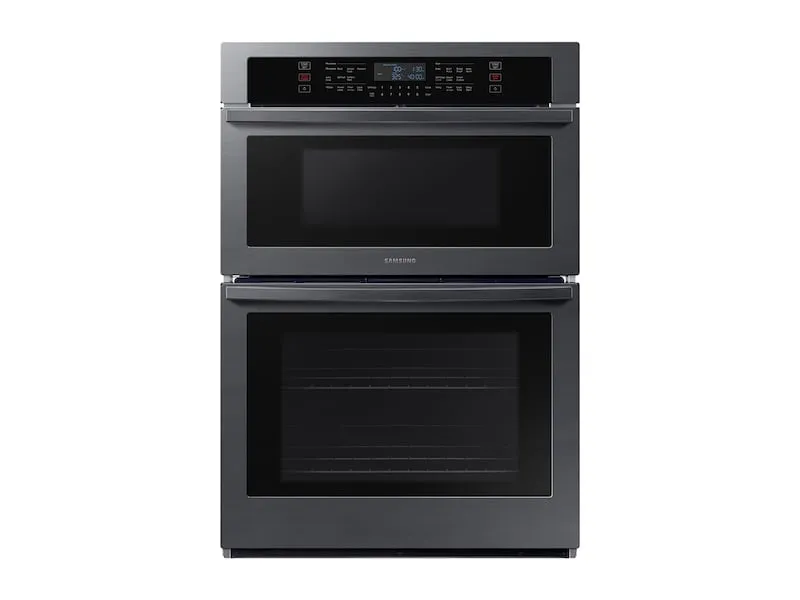 Samsung NQ70T5511DG 30" Microwave Combination Wall Oven With Wi-Fi In Black Stainless Steel Wall Ovens oven with smart temperature control