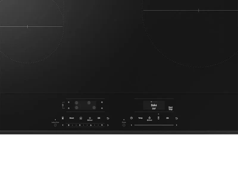 Samsung NSI6DB950012 Bespoke 6.3 Cu. Ft. Smart Slide-In Induction Range With Ambient Edge Lighting&#8482; & Air Sous Vide In White Glass