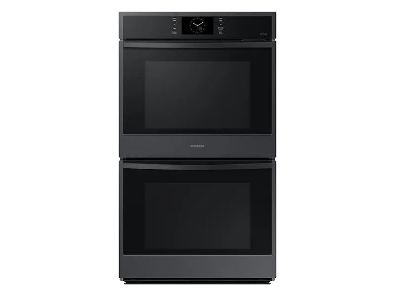 Samsung NV51CG600DMT 30" Double Wall Oven With Steam Cook In Matte Black Steel Single Wall Ovens single oven with self-cleaning feature