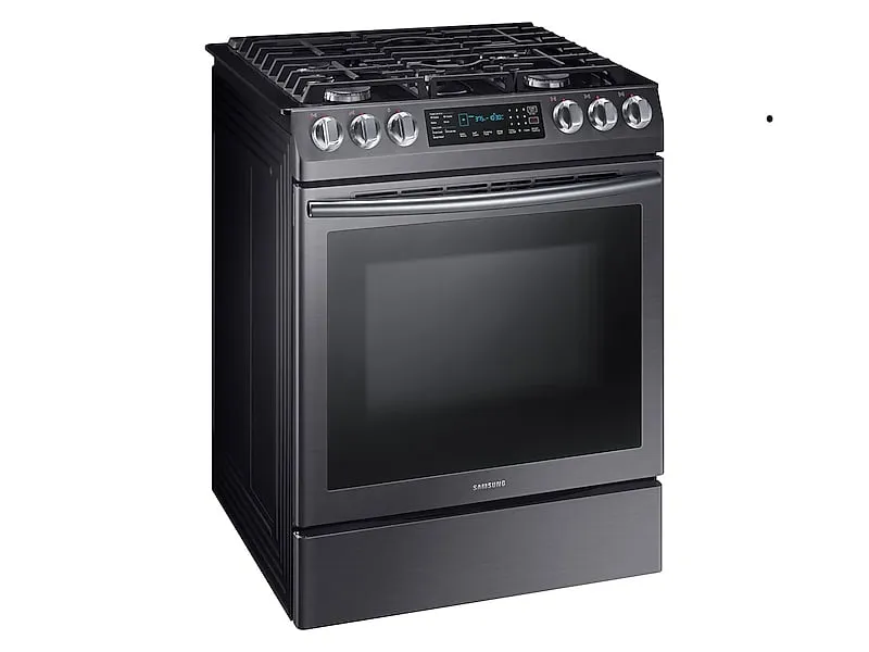 Samsung NX58N9420SG 5.8 Cu. Ft. Slide-In Gas Range With Convection In Black Stainless Steel