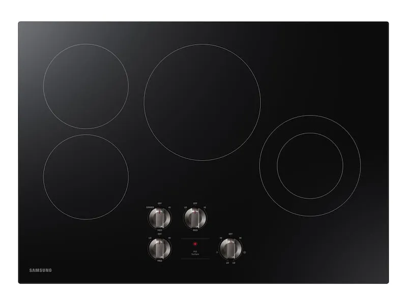 Samsung NZ30R5330RK 30" Electric Cooktop In Black Electric electric stove with convection oven
